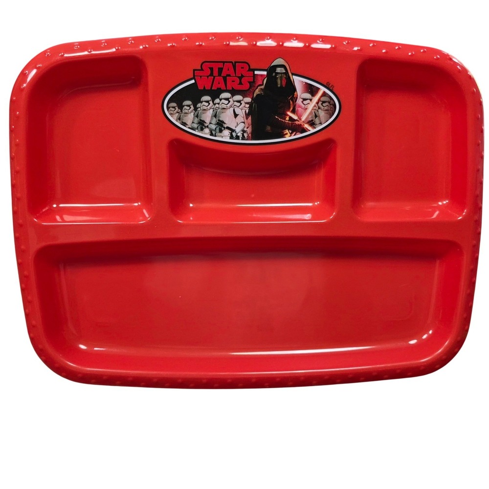 Zak Designs‎ Star Wars Kylo Ren Stormtrooper Red Divided Dinner Tray 4-section